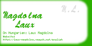 magdolna laux business card